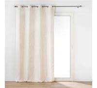 Rideau à Œillets Jacquard "Galilea" 140x260cm Naturel Beige G