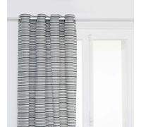 Rideau à Œillets Jacquard Micah 130x260cm Bleu Égéen