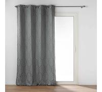 Rideau à Œillets Jacquard Victoria 140x260cm Gris