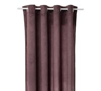 Rideau à œillets LILOU - 140 x 260 cm - Marron tonka