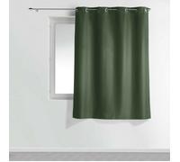 Rideau à œillets petite hauteur 140 x 180 cm - polyester uni essentiel - Kaki