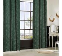 Atmosphera - Rideau Jacquard Willow 135 x 260 cm, Motif Végétal, Finition à Œillets - pour Salon, Chambre