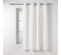 Douceur d'Intérieur – Rideau petite hauteur Twily – Coton/Polyester – 135 x 180 cm – Blanc