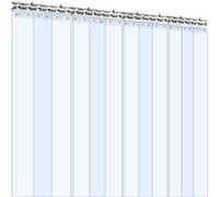 Rideau à lanières Rideau de porte en PVC 48 po x 84 po Congélateur Réfrigérateur Plastique transparent