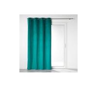 Rideau a oeillets 135 x 260 cm 100% occultant/velours uni velounight Emeraude