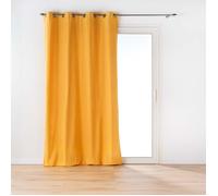 Rideau a oeillets 135 x 260 cm coton recyclé Twily Jaune