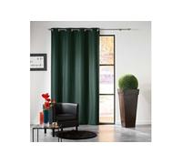 Rideau a oeillets 140 x 240 cm occultant uni mezzo Vert