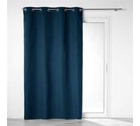 Douceur d'Intérieur – Rideau à œillets Obscure – 100% occultant microfibre 140 x 260 cm Bleu marine