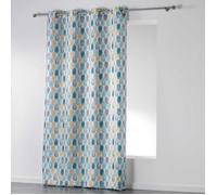 Douceur d'Intérieur 1606327 PALPITO Rideau à œillets Polyester Blanc 140 x 260 cm
