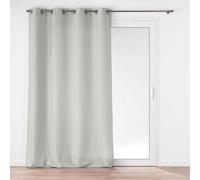 Rideau à Oeillets (140 x 260 cm) Soline Gris, Polyester Uni