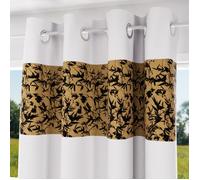 Rideaux, stores Soleil D'Ocre MAYLINE Blanc 135x250 cm