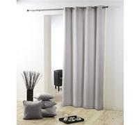 Douceur d'Intérieur – Rideau à œillets Essentiel 140 x 260 cm Polyester Uni Gris