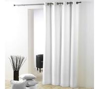 Douceur d'Intérieur Rideau A Oeillets 140 x 280 CM Polyester UNI Essentiel Blanc