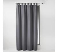 RIDEAU A PASSANTS 140 x 260 CM POLYESTER UNI ESSENTIEL BETON