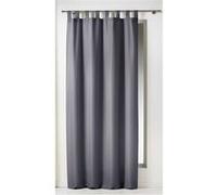 RIDEAU A PASSANTS 140 x 260 CM POLYESTER UNI ESSENTIEL BETON