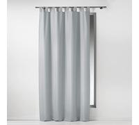 Douceur d'Intérieur - Rideau à passants Essentiel 140 x 260 cm polyester uni gris