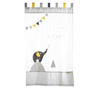Rideau À Pattes En Coton - Babyfan Gris 105X180