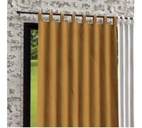Rideau à pattes en microfibre lavée 135X250 cm BOHEME moutarde, par Soleil d'Ocre