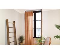 Rideau ajustable avec 8 anneaux pince Gaïa Univers Decor 140 x 300 cm Gaze de Coton : Rose Pêche