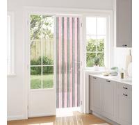 Vidaxl Rideau Anti-Insectes En Chenille Gris Argent Et Rose