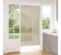 vidaXL Rideau anti-insectes en chenille 100% PP Gris et Beige 100×200 cm
