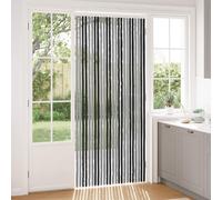 Rideau anti-insectes vidaXL en chenille, gris et noir, 100 x 230 cm