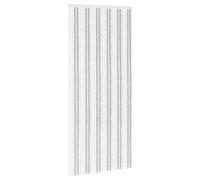 Rideau anti-insectes vidaXL en chenille, gris clair et blanc, 100 x 230 cm