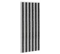 Rideau anti-insectes vidaXL en chenille, gris et noir, 100 x 230 cm