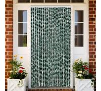 vidaXL Moustiquaire Vert et blanc 56x185 cm Chenille