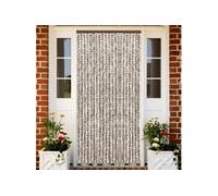 Vidaxl Rideau Anti-Mouches Taupe Et Blanc 56x200 Cm Chenille