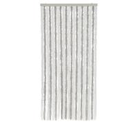 Rideau anti-mouches - vidaXL - 90x200 cm - Gris clair et blanc - Chenille - Intérieur