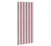Rideau anti-moustiques gris argenté et rose