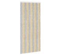 Rideau anti-moustiques gris et beige, 90 x 200 cm
