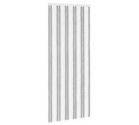 Rideau anti-moustiques gris et blanc, 90 x 220 cm