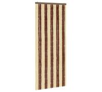 Rideau anti-moustiques marron et beige, 90 x 220 cm