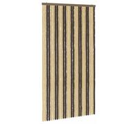 Rideau anti-moustiques marron foncé et beige