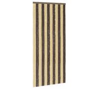 Rideau anti-moustiques marron foncé et beige