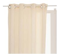 Atmosphera Rideau Arum Ivoire 140 x 260 cm toucher velours côtelé à œillets pour salon et chambre