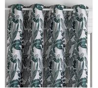 Atmosphera – Rideau Bejuco – Jacquard à motifs, à œillets – Vert cèdre 140x260 cm