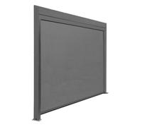 Rideau BioClim 3M pour Pergola Autoporetee - Aluminium époxy gris - TPEP gris