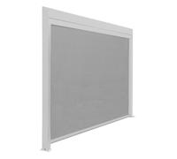Rideau BioClim 4M pour Pergola Adossée - Aluminium époxy blanc - TPEP perle