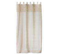 Rideau Ceres avec top macramé - 140 x 240 cm - Naturel