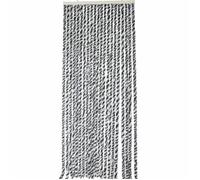 Rideau chenille Noir Gris Blanc WERKA PRO