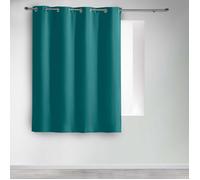 Rideau court obscurcissant 90 % adapté radiateur Bleu Paon 135x180 cm