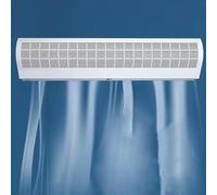 Rideau d'air à grand volume avec boîtier métallique à télécommande isolé de l'air intérieur et extérieur(100cm)