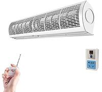 Rideau d'air, rideau d'air de porte commerciale, réglable à 2 vitesses, faible bruit, grand volume d'air, empêchant efficacement les moustiques, les fuites d'air chaud et froid,B,120cm/47.2i