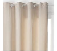 Rideau d'ameublement ""Lilou"" Effet velours 140 x 260 cm Atmosphera - Taupe