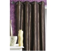 Rideau d'Ameublement - Non spécifié - Taffetas Froissé - Marron Chocolat - 135x260 cm - Occultant
