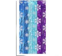 Rideau de Bain en Polyester Résistant 1x2m Rideau de Bain en | Motif flocon festif, pour idéal Noël et fêtes, tissu polyester , apaisante, 1x2m standard