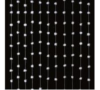 Rideau de Boules de Coton ""Neige"" 90x200cm Blanc